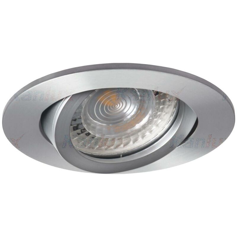 foto del prodotto porta faretto incasso evit tondo alluminio foro 70 mm orientabile gx5,3