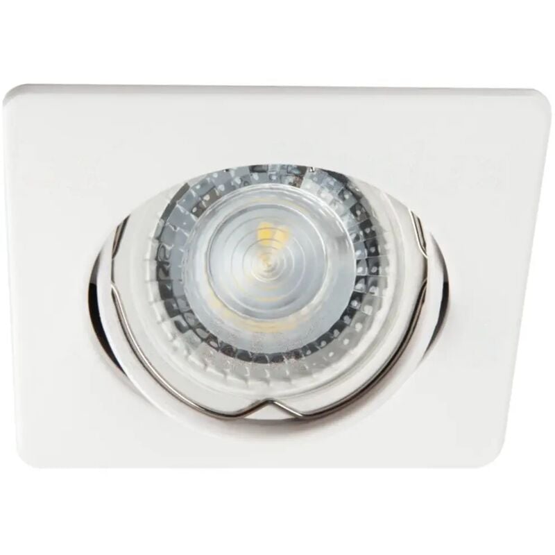 foto del prodotto porta faretto incasso nesta quadrato orientabile bianco alluminio 1 luce
