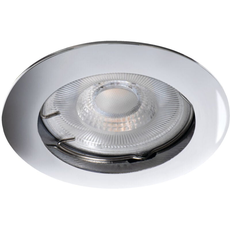 foto del prodotto porta faretto incasso vidi fisso gx5,3 cromo foro 60 mm tondo
