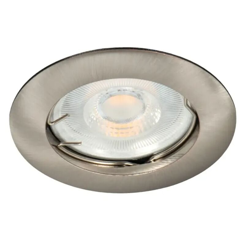 foto del prodotto porta faretto incasso vidi tondo fisso gx5,3 foro 60 mm cromo satinato