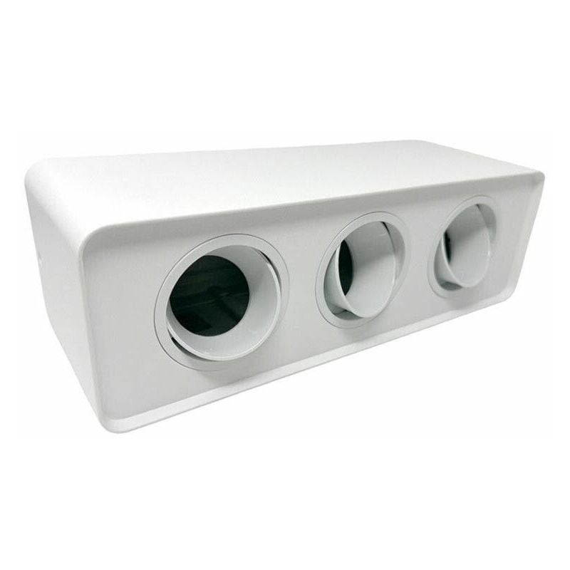 immagine 0 del prodotto porta faretto triplo supporto orientabile montaggio da soffitto bianco p343b