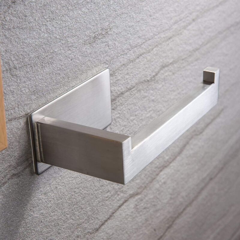 foto del prodotto porta fazzoletti autoadesivo in acciaio inossidabile color naturale in stile nordico bebusingoto