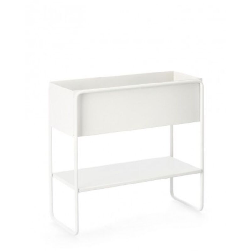 foto del prodotto porta fiore madelyn rettangolare per uso interno ed esterno. 45x18x44h salmone