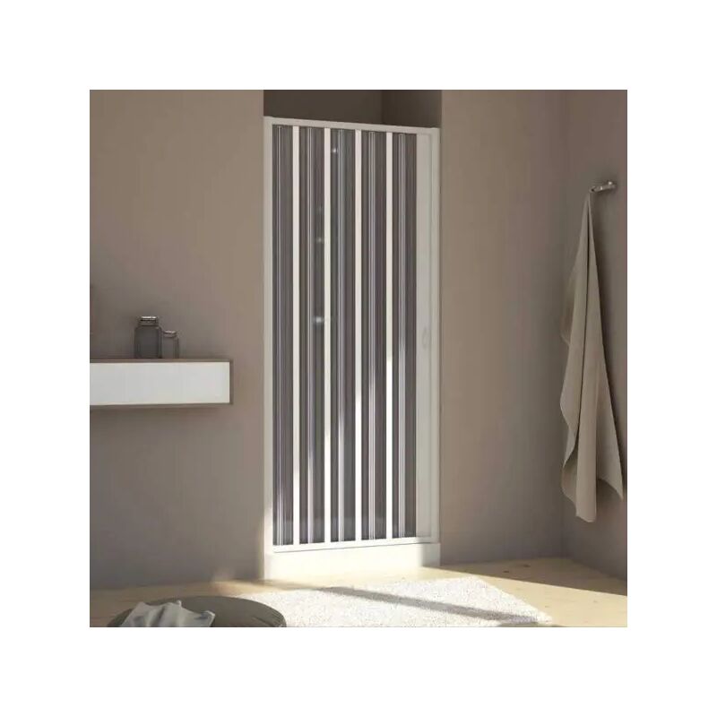 foto del prodotto porta frontale riducibile in pvc modello colibr sirio plus h.188 cm 100 80 spazio ingresso max 67 cm forte