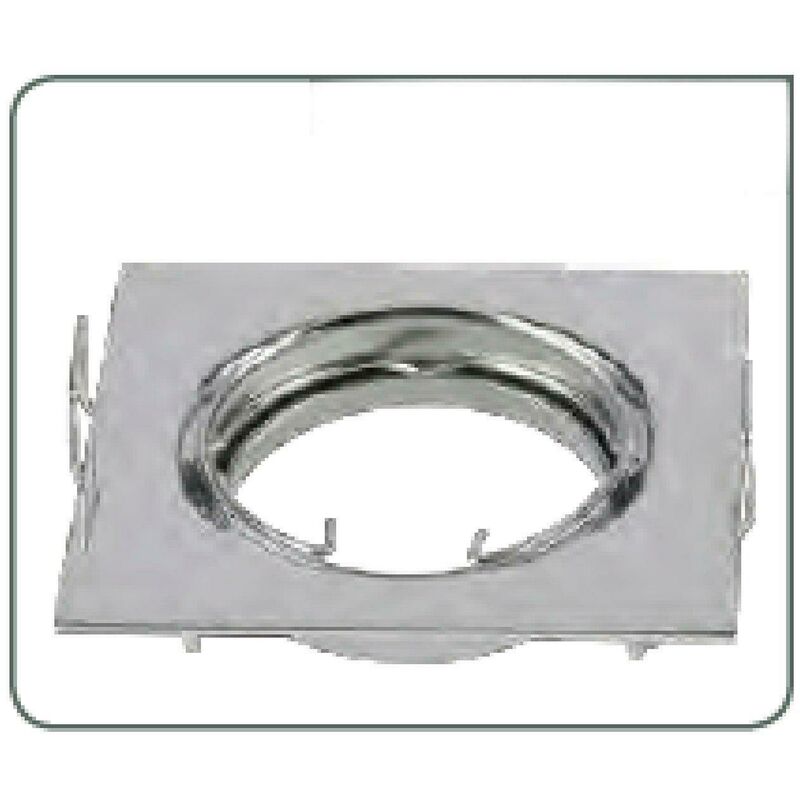 foto del prodotto porta lampada orientabile quadrato cromato ioportlampqcr mcair