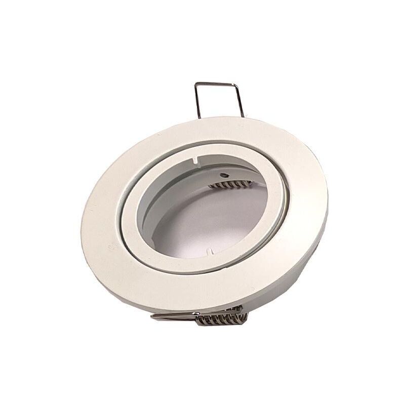 foto del prodotto porta lampada orientabile rotondo bianco iolume ioportlamprbi