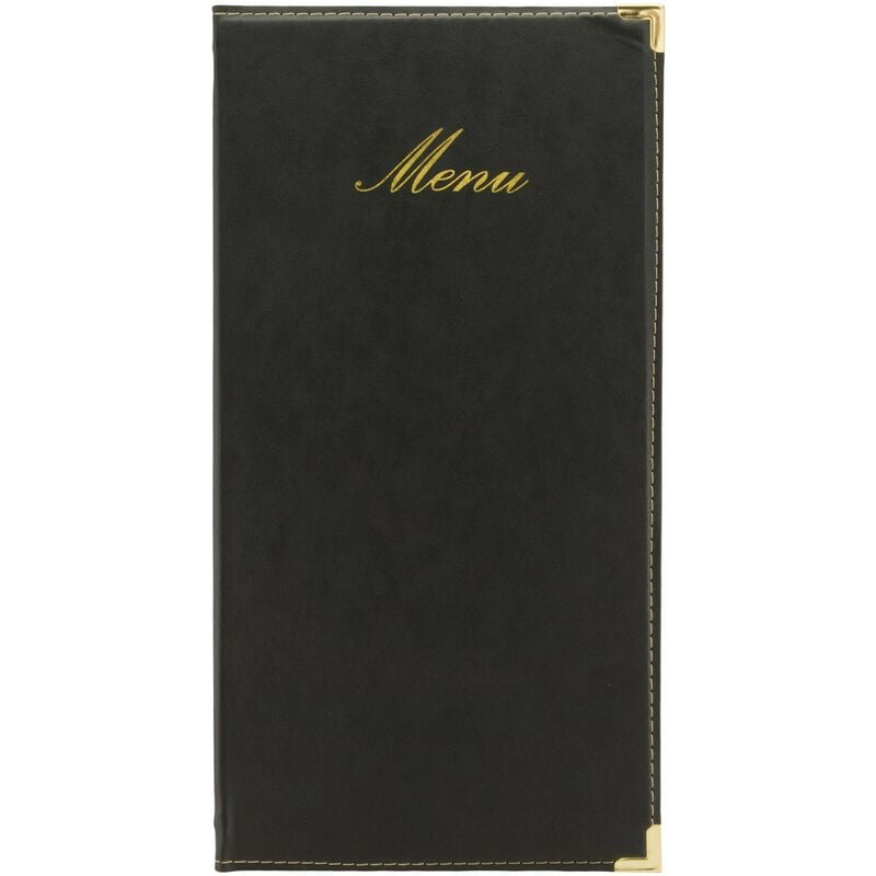 foto del prodotto porta menu linea classic - per caffè, ristoranti, bar, formato a45 - 1 doppio inserto incluso - colore nero - securit