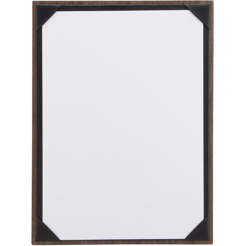 foto del prodotto porta menu linea walnut - per caffè, ristoranti, bar - formato a4 - legno di noce laccato, pu - securit