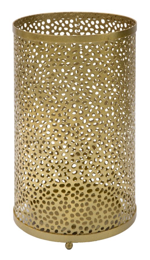 foto del prodotto porta ombrelli holes glam 24x43 cm in metallo dorato