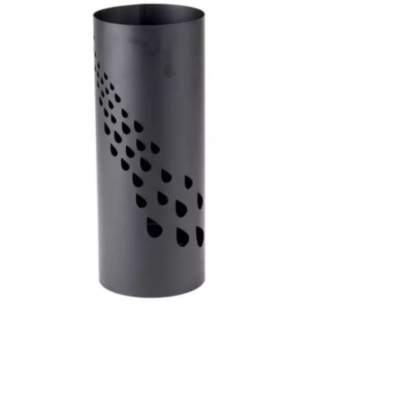 foto del prodotto porta ombrelli nero cilindrico, 19x19x46 cm