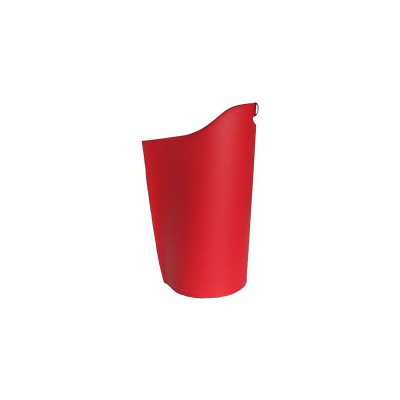 foto del prodotto porta pellet ergonomico in cuoio sapel nero