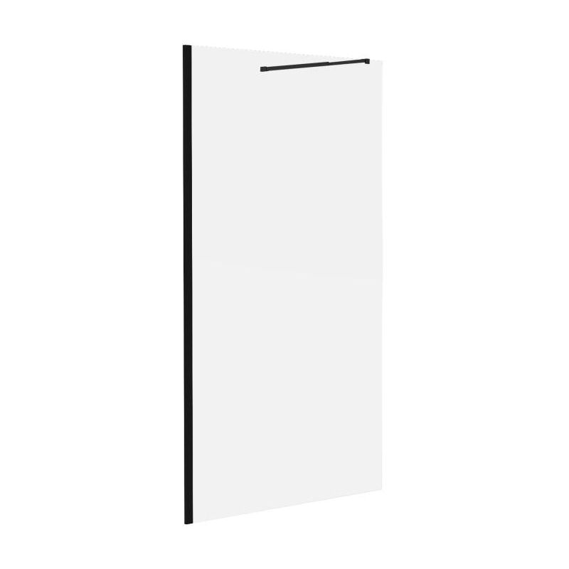 foto del prodotto porta per doccia walk in 120 x 200 cm nero opaco stile industriale daren