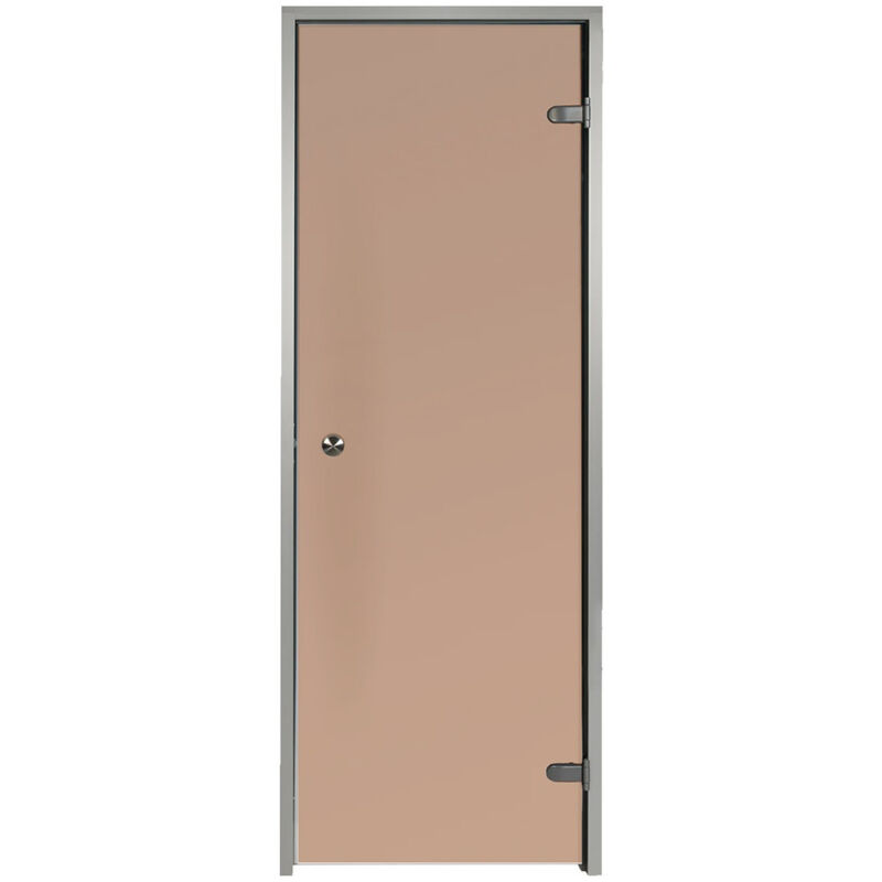 foto del prodotto porta per hammam bronzo 70 x 190 cm vetro temperato telaio in alluminio di sicurezza