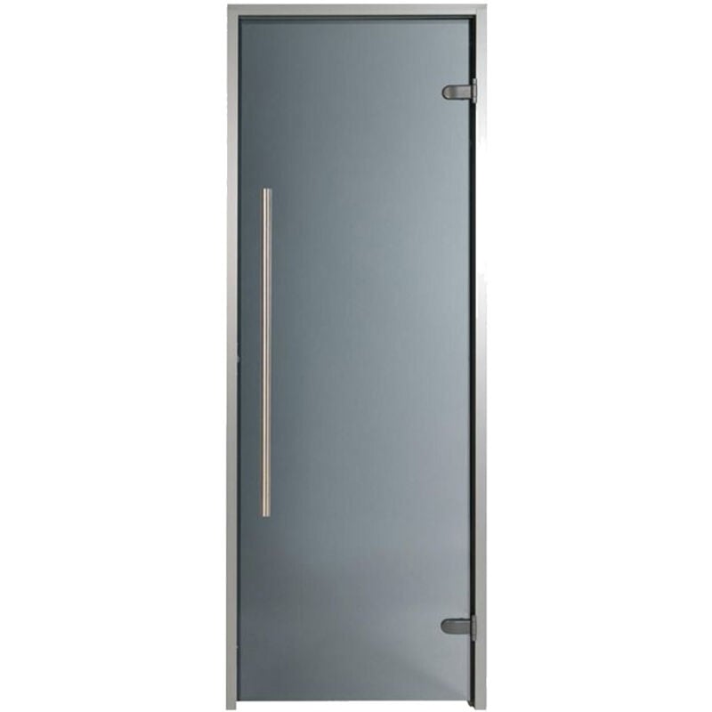 foto del prodotto porta per hammam premium 100 x 190 cm passaggio maniglia verticale handicappata tinta grigio