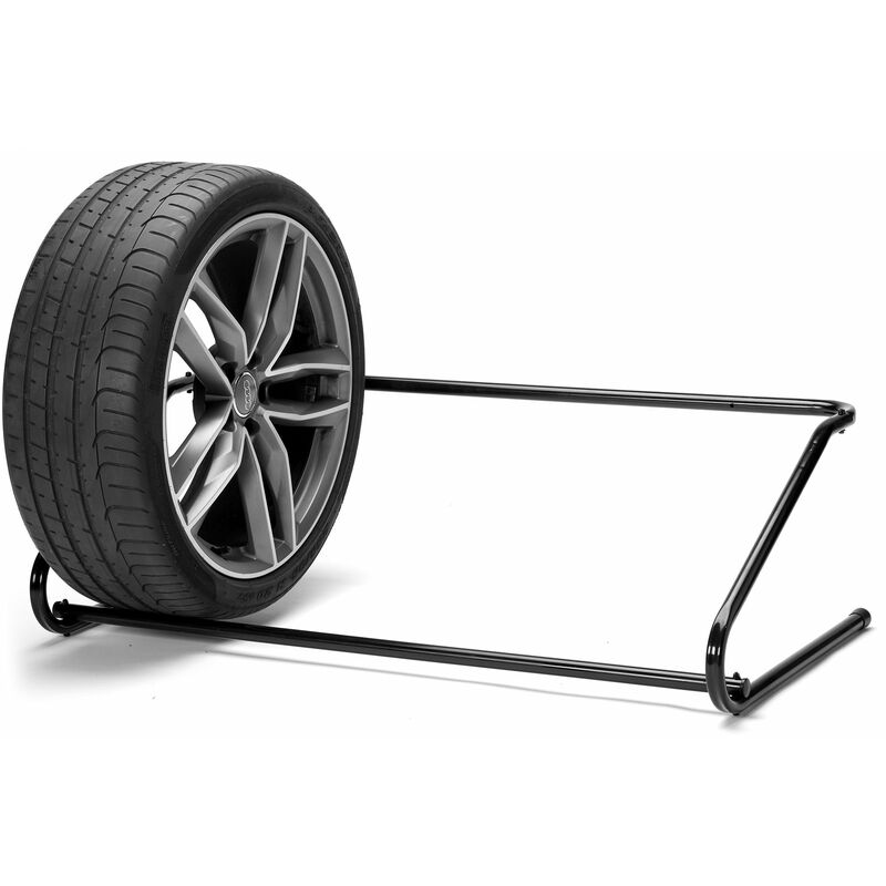foto del prodotto porta pneumatici da muro in acciaio 100kg fadi portagomme f1 nero
