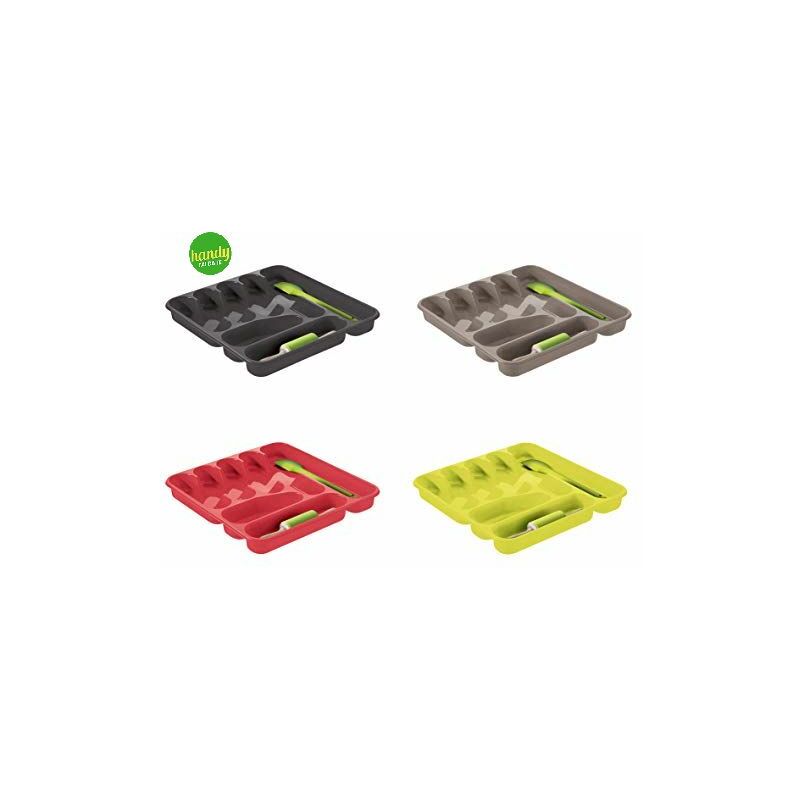 foto del prodotto porta posate 7 posti veca rettangolare plastica colori assortiti