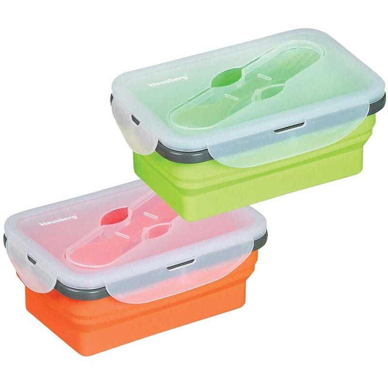 foto del prodotto porta pranzo pieghevole in silicone klausberg kb 7021
