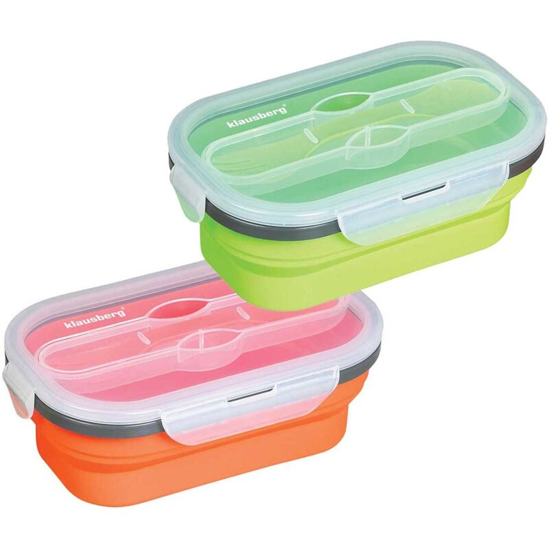 foto del prodotto porta pranzo pieghevole in silicone klausberg kb 7022