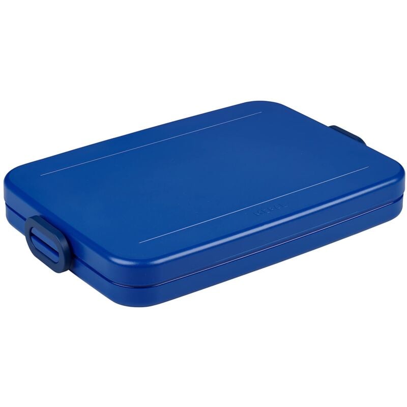 foto del prodotto porta pranzo take a break piatto sacco per il pranzo ideale per la borsa o lo zaino del computer porta pranzo piatto per 2 panini o 4 fette di