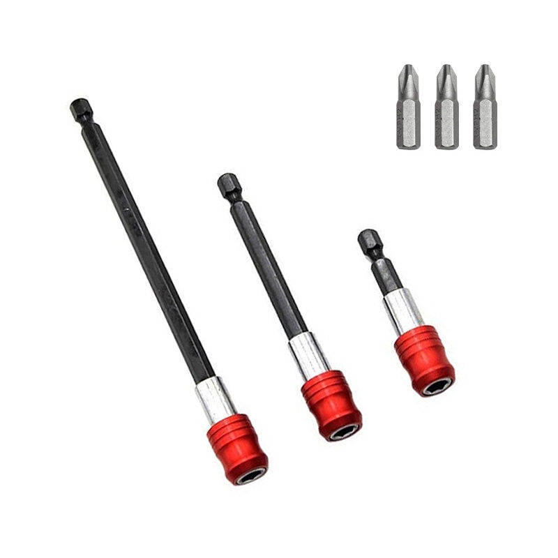 foto del prodotto porta punte di prolunga magnetici per trapano, porta punte per avvitatore a percussione, adattatore di prolunga per cacciavite, porta punte per