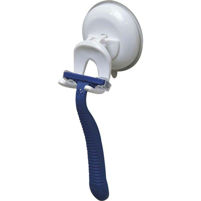 foto del prodotto porta rasoio pp su ventosa bianco tendance