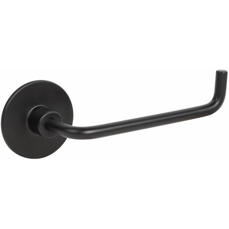 foto del prodotto porta rotolo aperto a muro in acciaio nero mod. wind black