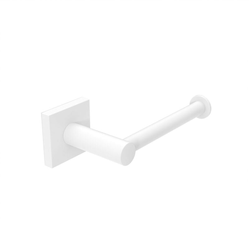 foto del prodotto porta rotolo aperto da parete bianco opaco in acciaio verniciato mod. hotel maison white metaform