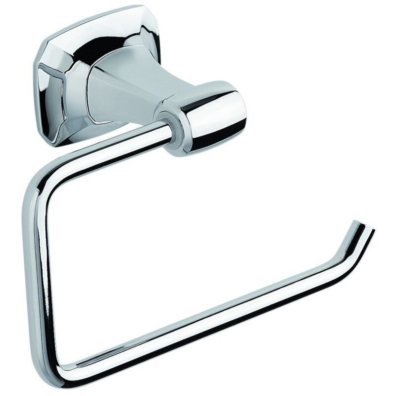 foto del prodotto porta rotolo aperto da parete cromo in ottone cromato mod. aida metaform