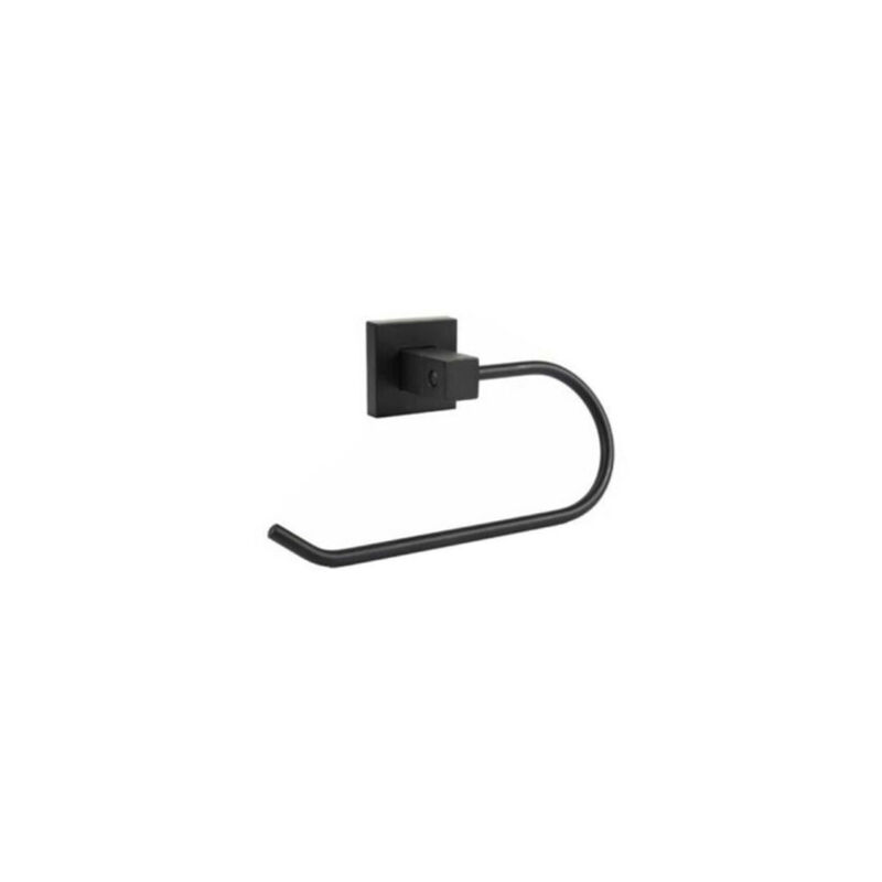 foto del prodotto porta rotolo carta igienica wc toilette supporto bagno nero casa 02100