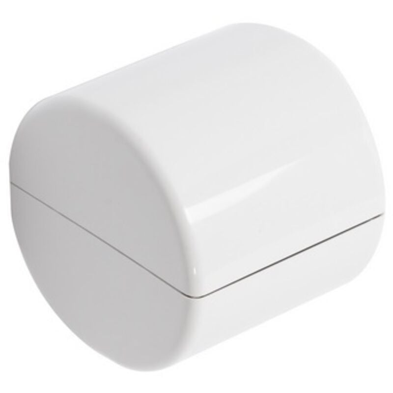 foto del prodotto porta rotolo chiuso da parete bianco in termoindurente e abs mod. linea metaform