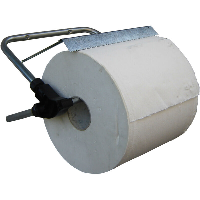 foto del prodotto porta rotolo da parete per carta asciugamani multiuso 30 cm in acciaio 8050e agrati
