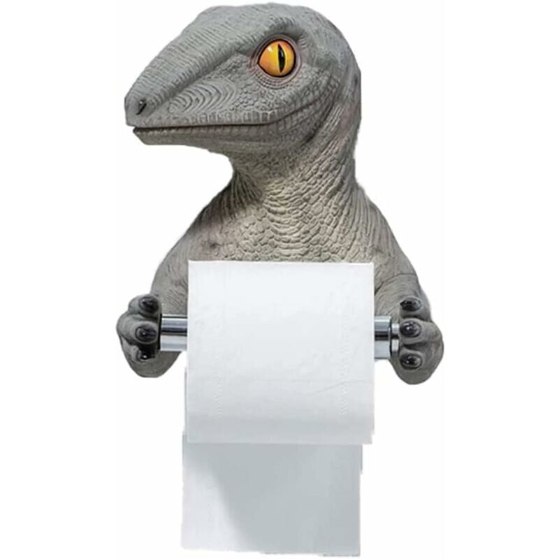 foto del prodotto porta rotolo di carta igienica a forma di dinosauro nessuna perforazione, porta rotolo di carta igienica, porta rotolo di carta igienica per casa,