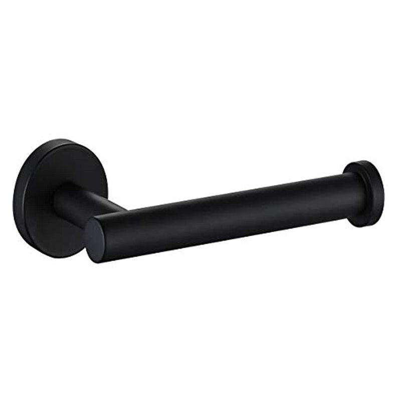 foto del prodotto porta rotolo di carta igienica a parete in acciaio inossidabile sus 304 nero opaco 16,3 8 cm sollbry