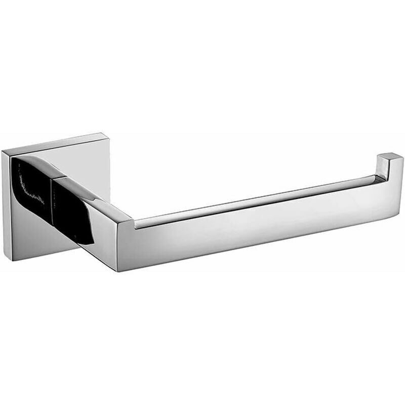 foto del prodotto porta rotolo di carta igienica in acciaio inox 304, metallo cromato, design lucidato a specchio, staffe porta rotolo hardware di montaggio, porta