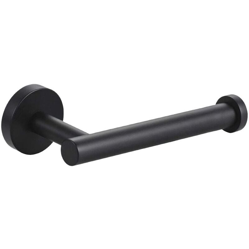 foto del prodotto porta rotolo di carta igienica nero da parete per bagno, cucina e wc sollbry