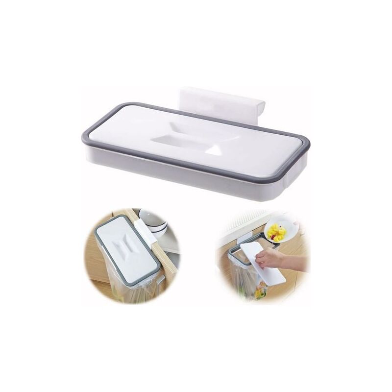 foto del prodotto porta sacco della spazzatura con clip per cassetto porta mobili, ideale per camper, viaggi, casa, cucina, riciclaggio nome prodotto