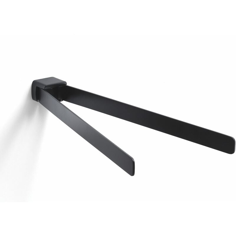 foto del prodotto porta salviette a snodo con due braccia cm 35 in ottone colore nero palazzo