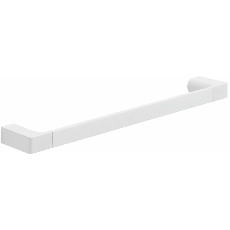 foto del prodotto porta salviette da 45 cm ottone cromato bianco opaco fissaggio con viti incluse giacinto