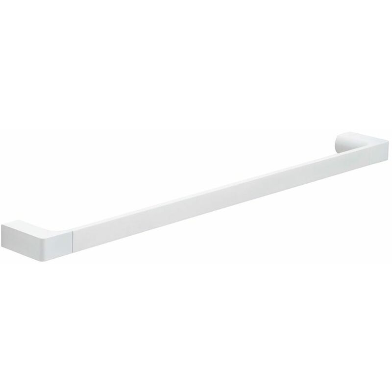 foto del prodotto porta salviette da 60 cm ottone cromato bianco opaco fissaggio con viti incluse giacinto