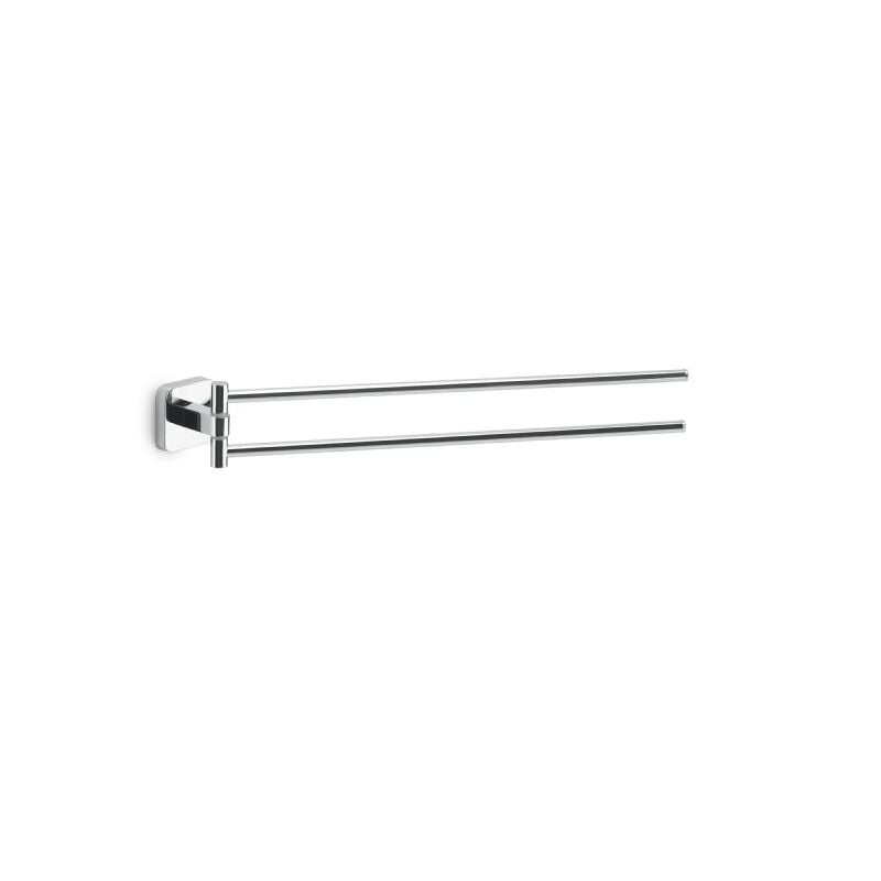 foto del prodotto porta salviette da parete a snodo in acciaio inox cromato modello tonga dim. cm lxpxh 4,7x39,1x5,8 cromato gedy