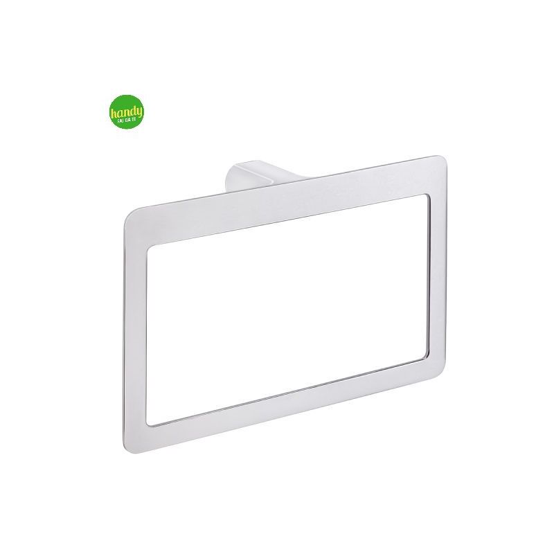 foto del prodotto porta salviette da parete ad anello in ottone cromato modello pirenei dim. cm lxpxh 23x5x15 gedy