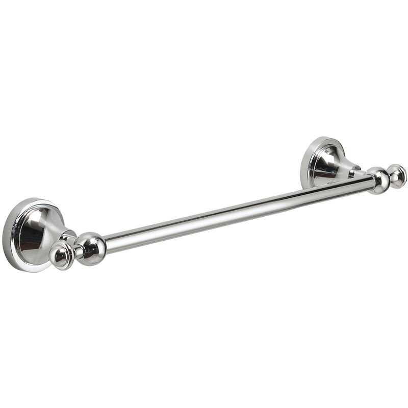 foto del prodotto porta salviette da parete in acciaio inox cromato modello nevis dim. cm lxpxh 34,8x8,2x6 cromata gedy