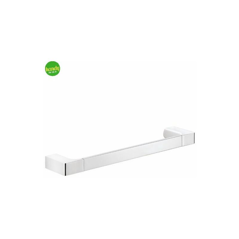foto del prodotto porta salviette da parete in ottone cromato modello pirenei dim. cm lxpxh 45x6,6x2,5 cromato gedy
