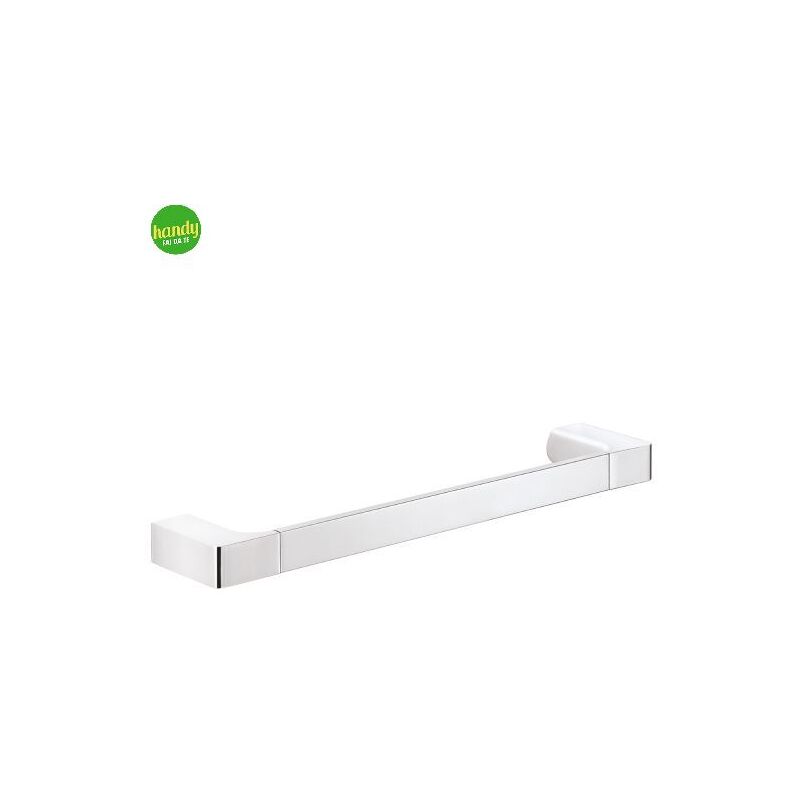 foto del prodotto porta salviette da parete in ottone cromato modello pirenei dim. cm lxpxh 60x6,6x2,5 - cromato gedy