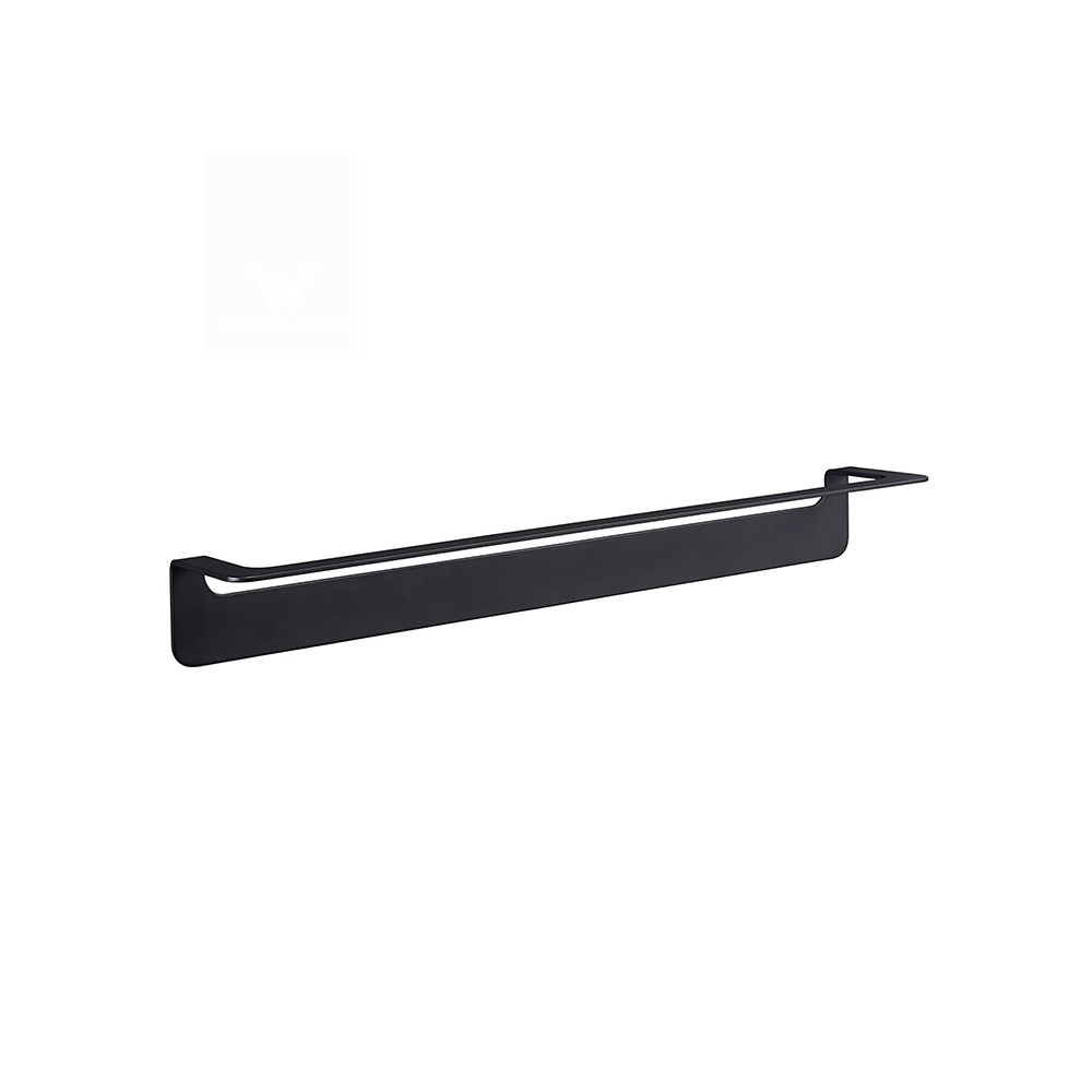 foto del prodotto porta salviette nero da 60 cm serie skyline fissaggio biadesivo o incollo