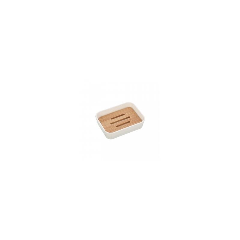 foto del prodotto porta sapone bianco bamboo