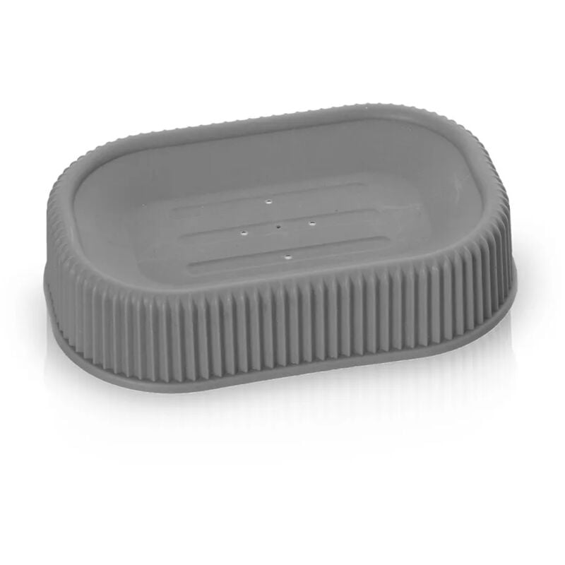 foto del prodotto porta sapone da appoggio grigio in plastica ring