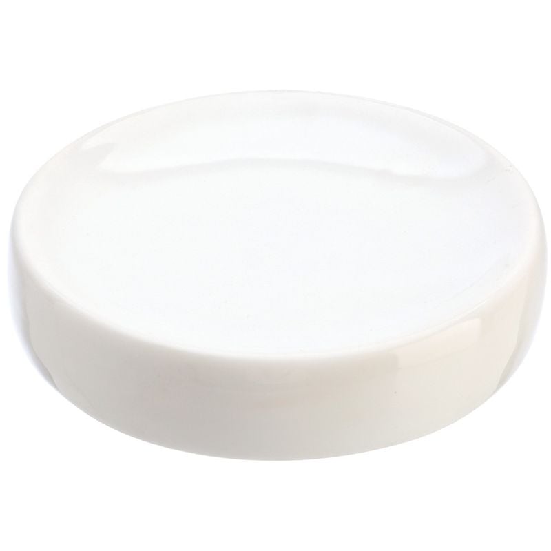 foto del prodotto porta sapone da appoggio in ceramica bianco moderno