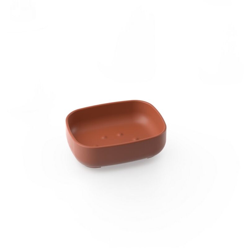 foto del prodotto porta sapone da appoggio terracotta in resine termoplastiche mod. pod metaform