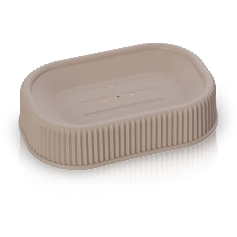 foto del prodotto porta sapone da appoggio tortora in plastica ring